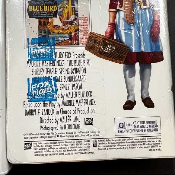 Shirley Temple NEW/Sealed VHS 20th Century Fox Movie Collection Tapes 16 & 17 - Picture 11 of 12